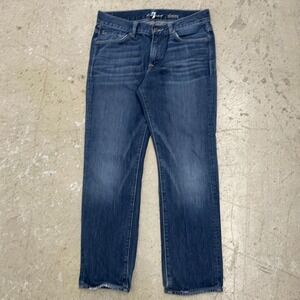 7 For All‎ Mankind Slimmy Jeans Mens 31 Blue Denim Slim Fit Stretch Fits 31x28
